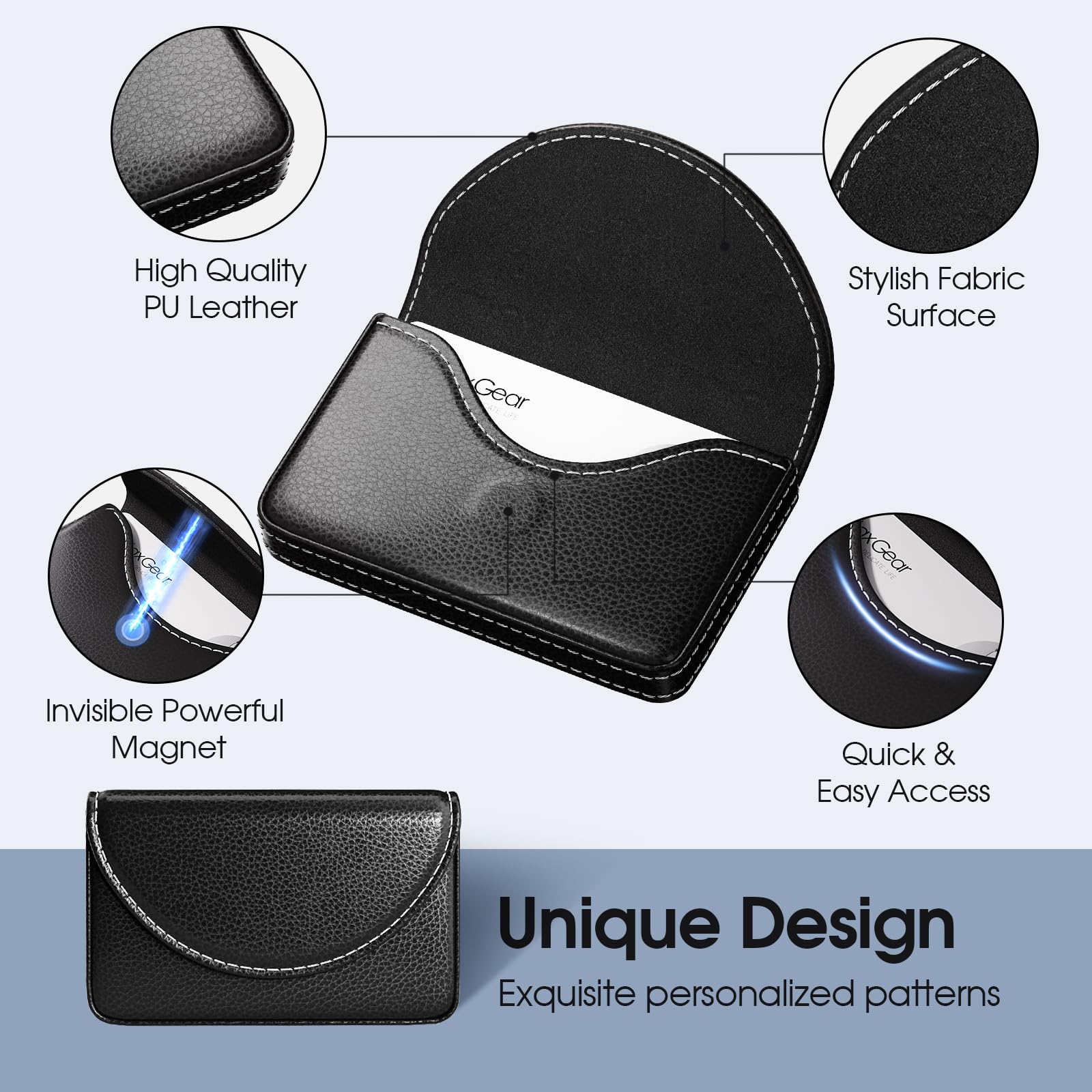 Amazon.com : MaxGear Business Card Holder Case, PU Leather